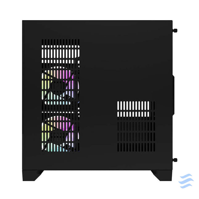 Darflash FT350 computer case + 5 aRGB fans (black) With fan