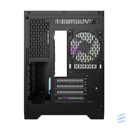 Darflash FT350 computer case + 5 aRGB fans (black) With fan