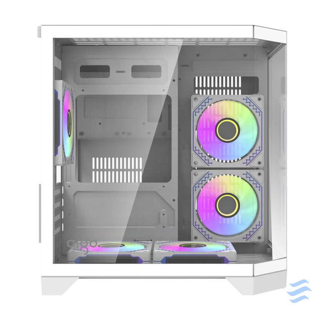 Darflash FT350 computer case + 5 aRGB fans (white) With fan