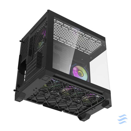 Darflash FT418 computer case + 6 aRGB fans (black) With fan