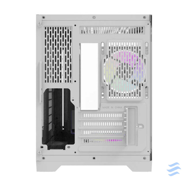 Darflash FT418 computer case + 6 aRGB fans (white) With fan