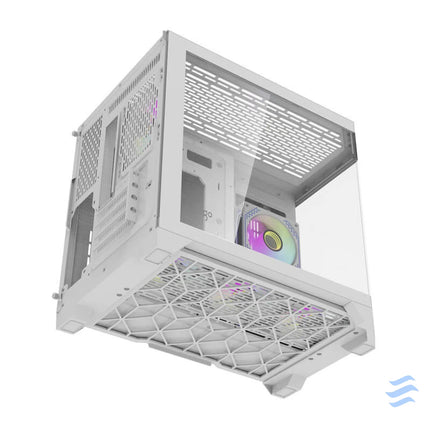 Darflash FT418 computer case + 6 aRGB fans (white) With fan