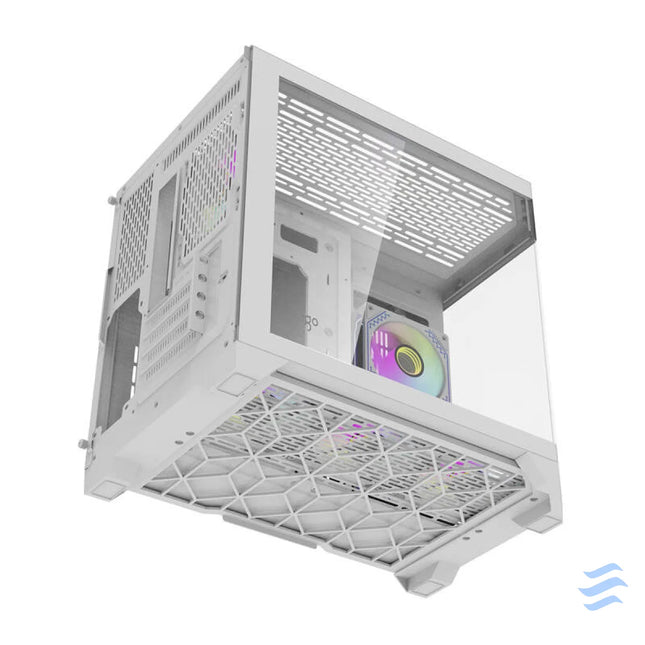 Darflash FT418 computer case + 6 aRGB fans (white) With fan