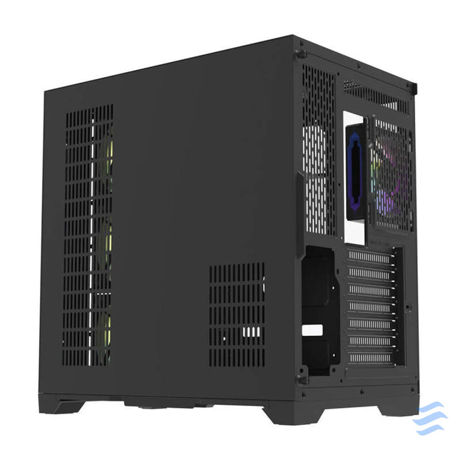 Darflash FT418 PRO computer case + 7 aRGB fans (black) With fan