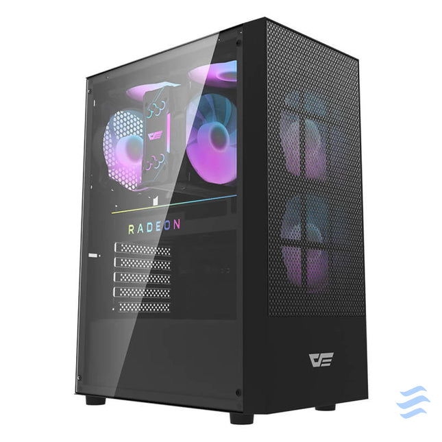 Darkflash A290 computer case (black) + 3 fans With fan