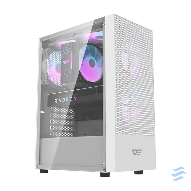 Darkflash A290 computer case (white) + 3 RGB fans With fan