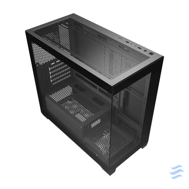 Darkflash C218M computer case + 6 ARGB fans (black) With fan
