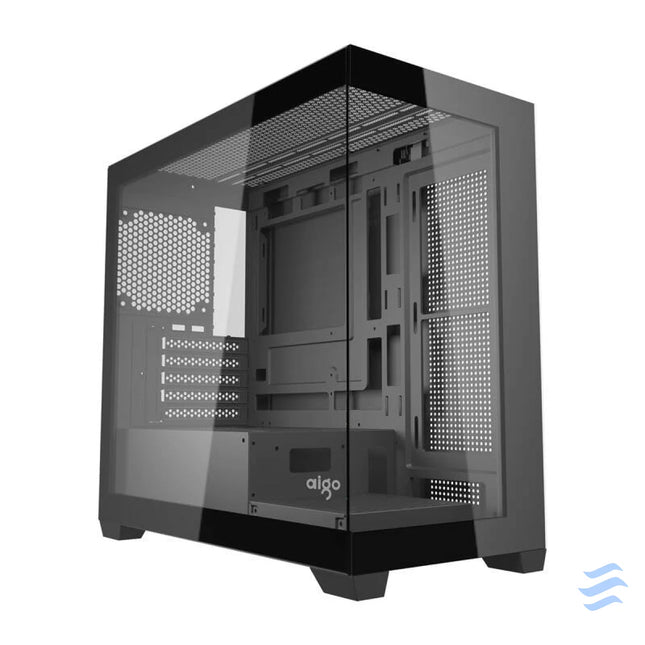 Darkflash C218M computer case + 6 ARGB fans (black) With fan