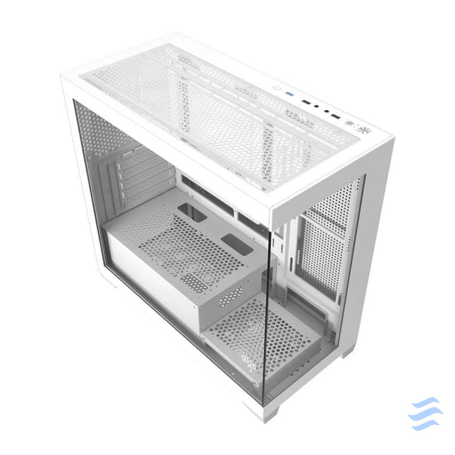 Darkflash C218M computer case + 6 ARGB fans (white) With fan