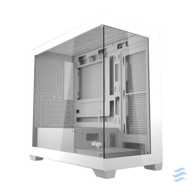 Darkflash C218M computer case + 6 ARGB fans (white) With fan