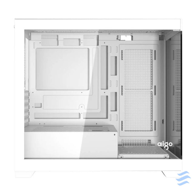 Darkflash C218M computer case + 6 ARGB fans (white) With fan