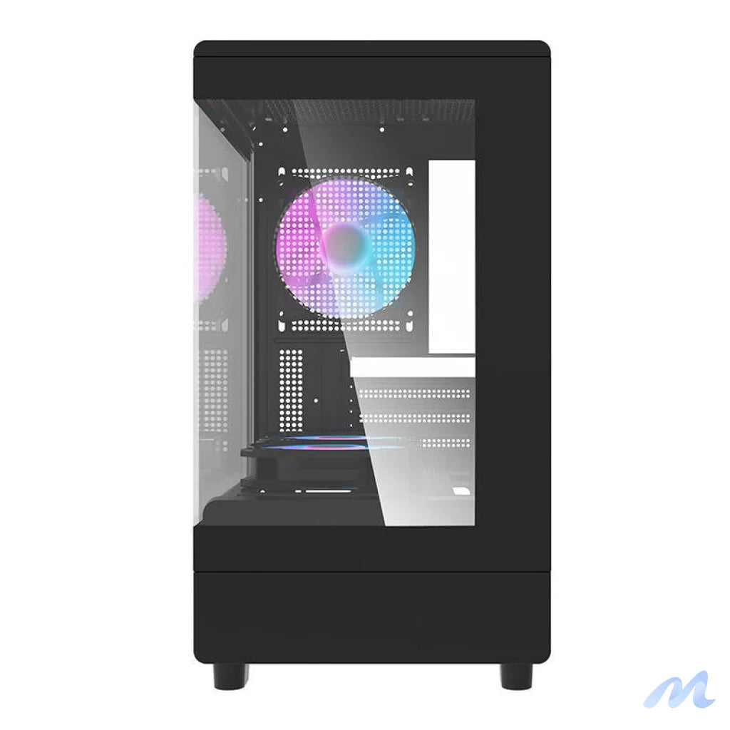 Darkflash DB330M computer case + 3 aRGB fans (black)