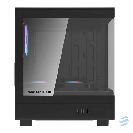 Darkflash DB330M computer case + 3 aRGB fans (black) With fan