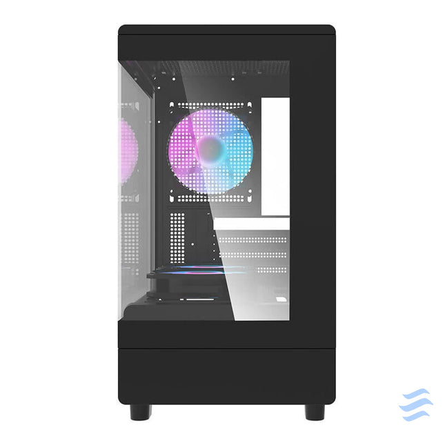 Darkflash DB330M computer case + 3 aRGB fans (black) With fan