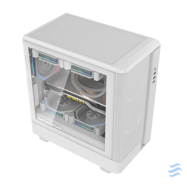 Darkflash DB330M Mesh computer case (white) Without fan