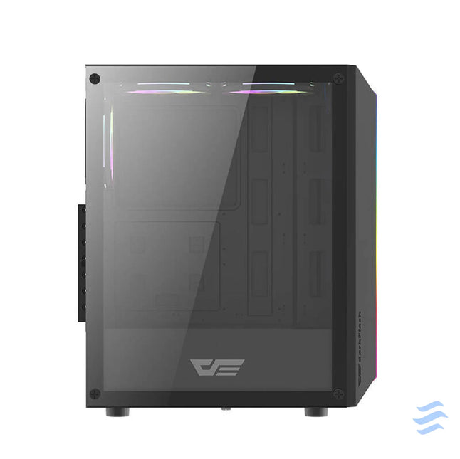 Darkflash DK151 LED computer case (black) + 3 RGB fans With fan