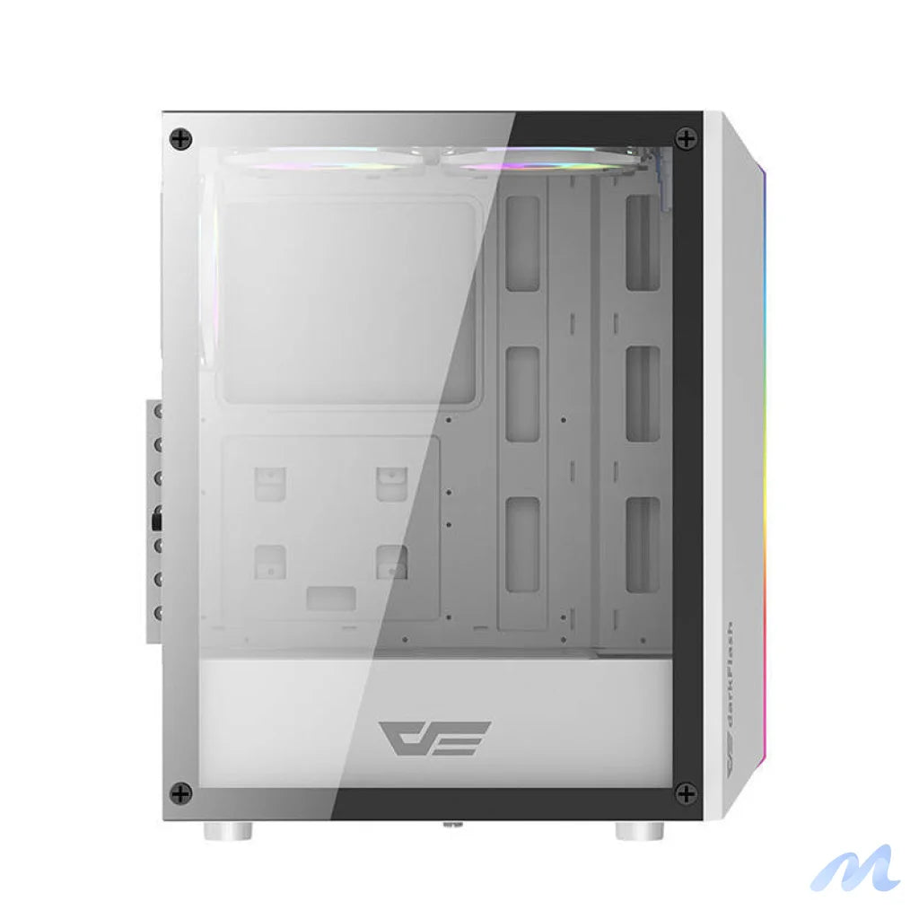 Darkflash DK151 LED computer case (white) + 3 RGB fans