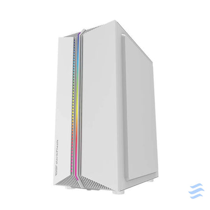 Darkflash DK151 LED computer case (white) + 3 RGB fans With fan