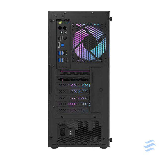 Darkflash DK351 computer case (black) + 4 RGB fans With fan