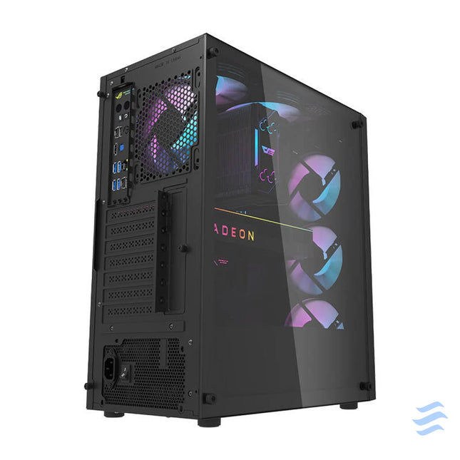 Darkflash DK351 computer case (black) + 4 RGB fans With fan