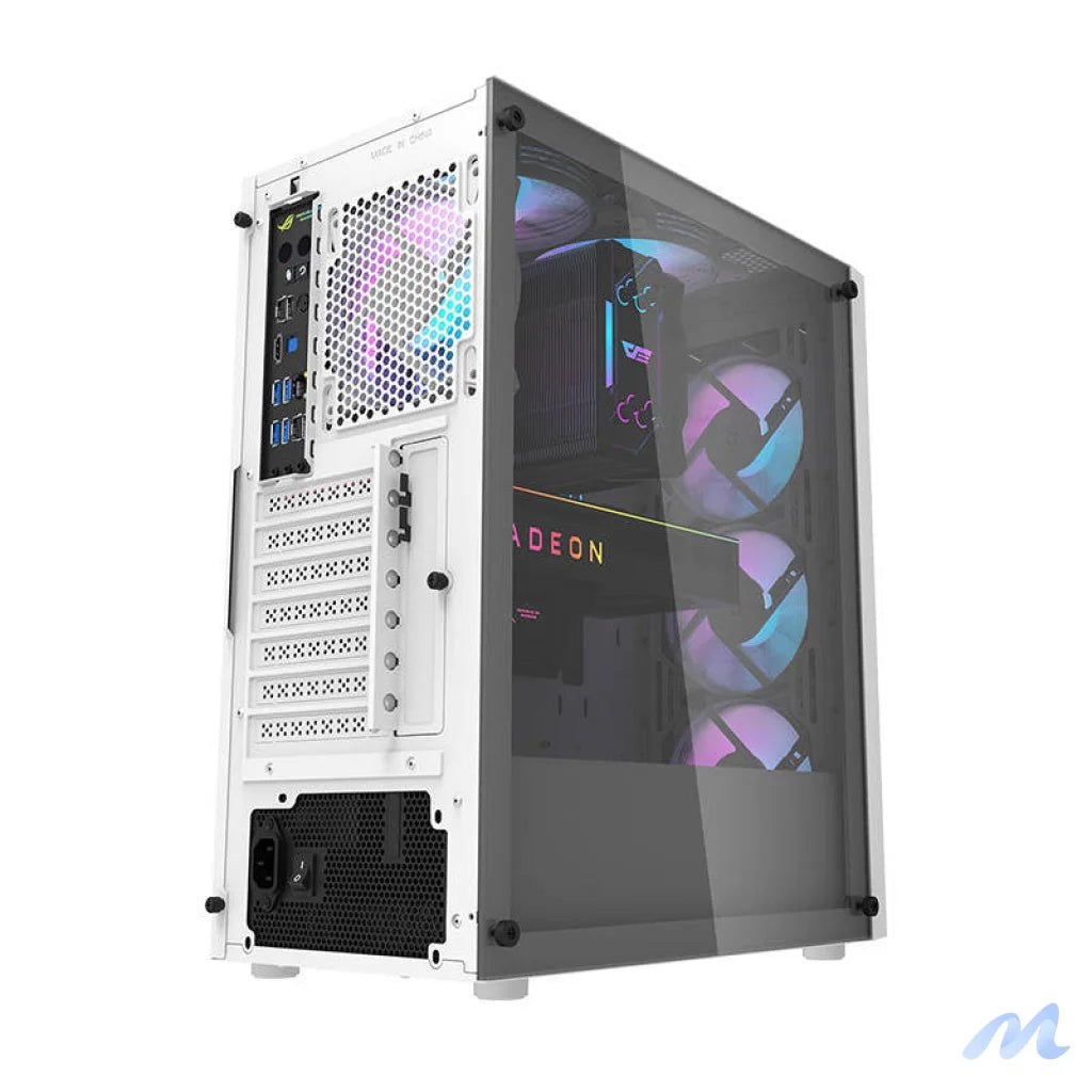 Darkflash DK351 computer case (white) + 4 RGB fans