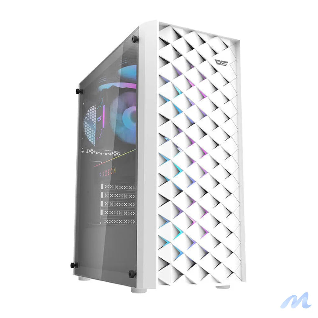 Darkflash DK351 computer case (white) + 4 RGB fans