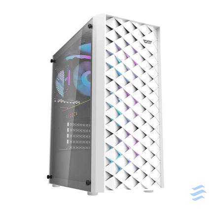 Darkflash DK351 computer case (white) + 4 RGB fans With fan