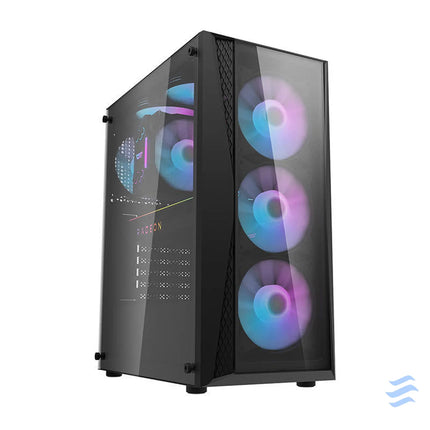 Darkflash DK352 Plus computer case (black) + 4 RGB fans With fan
