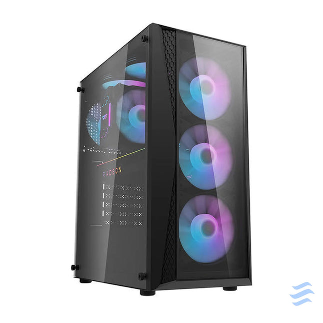 Darkflash DK352 Plus computer case (black) + 4 RGB fans With fan