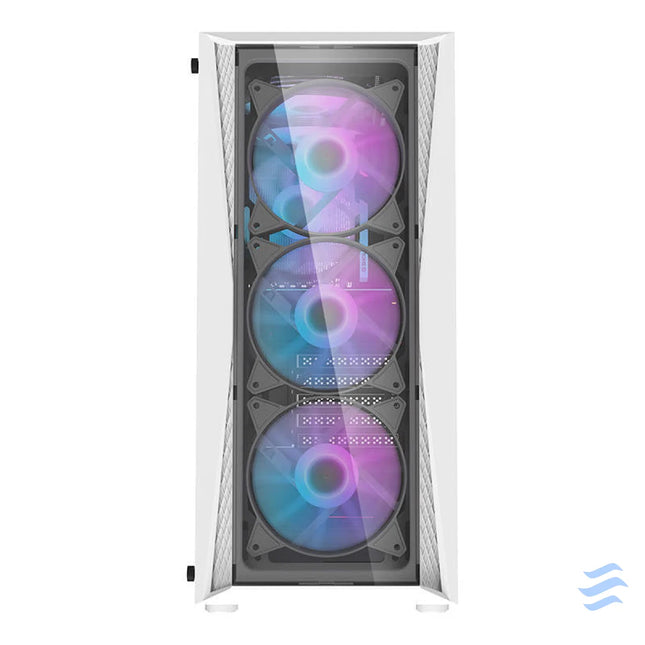 Darkflash DK352 Plus computer case (black and white) + 4 ARGB fans With fan