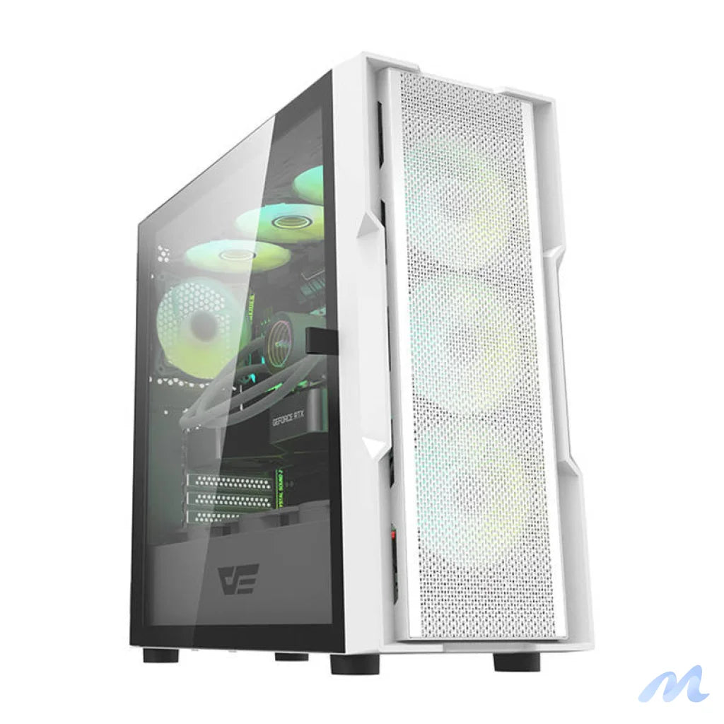 Darkflash DK431 computer case (white) + 4 fans
