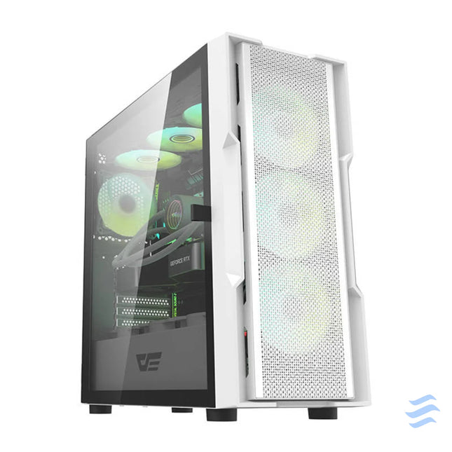 Darkflash DK431 computer case (white) + 4 fans With fan