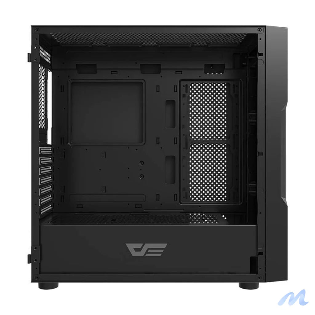 Darkflash DK431 Glass computer case (black) + 4 RGB fans