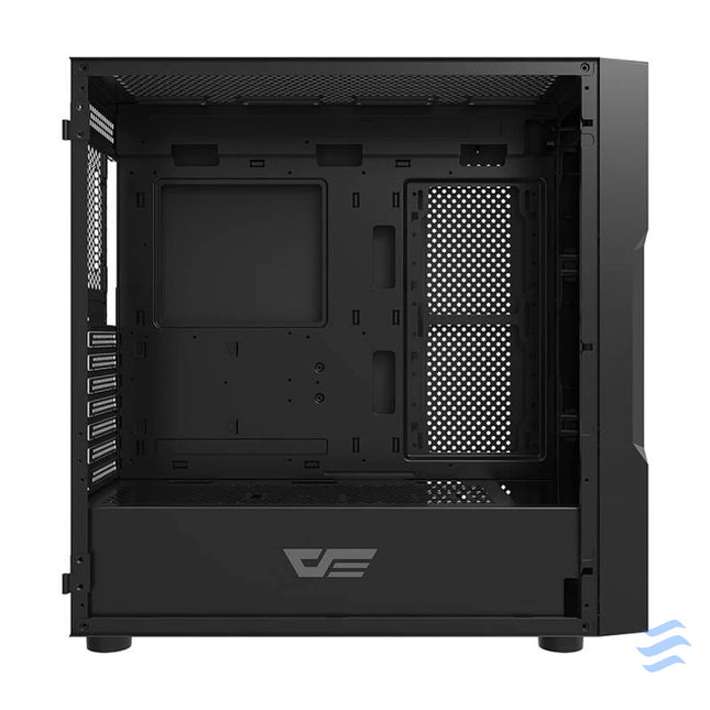 Darkflash DK431 Glass computer case (black) + 4 RGB fans With fan