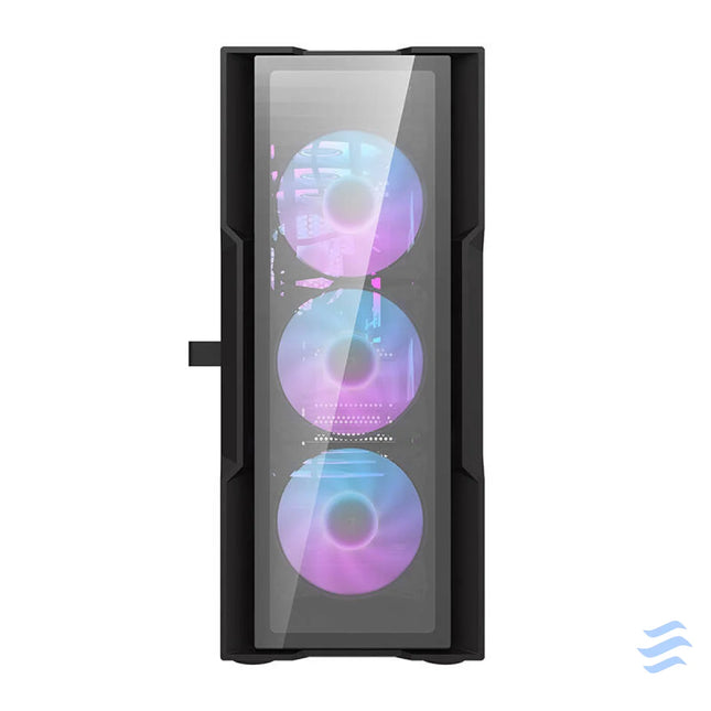 Darkflash DK431 Glass computer case (black) + 4 RGB fans With fan
