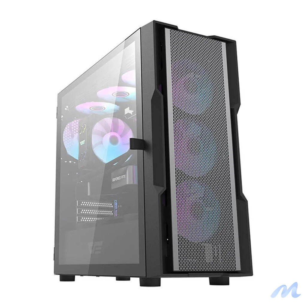 Darkflash DK431 Mesh computer case (black) + 4 ARGB fans