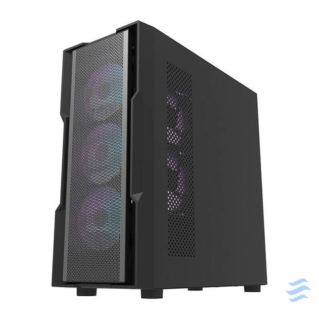 Darkflash DK431 Mesh computer case (black) + 4 ARGB fans With fan