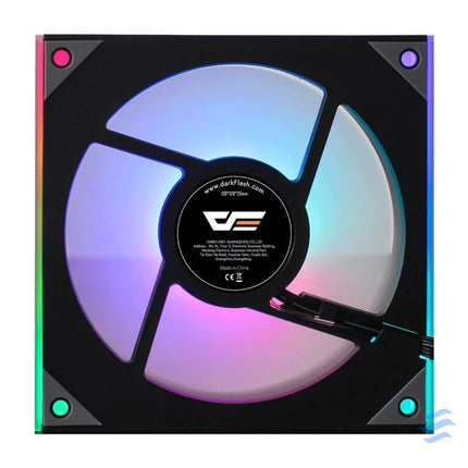 Darkflash DM8 ARGB Cooling Fan (Black) Fans