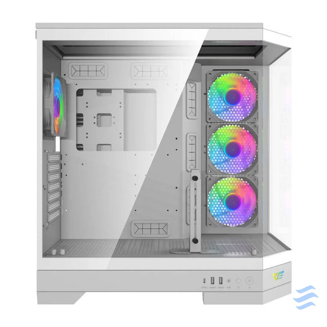 Darkflash DQX90 computer case (white) With fan