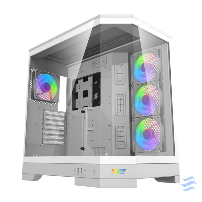 Darkflash DQX90 computer case (white) With fan