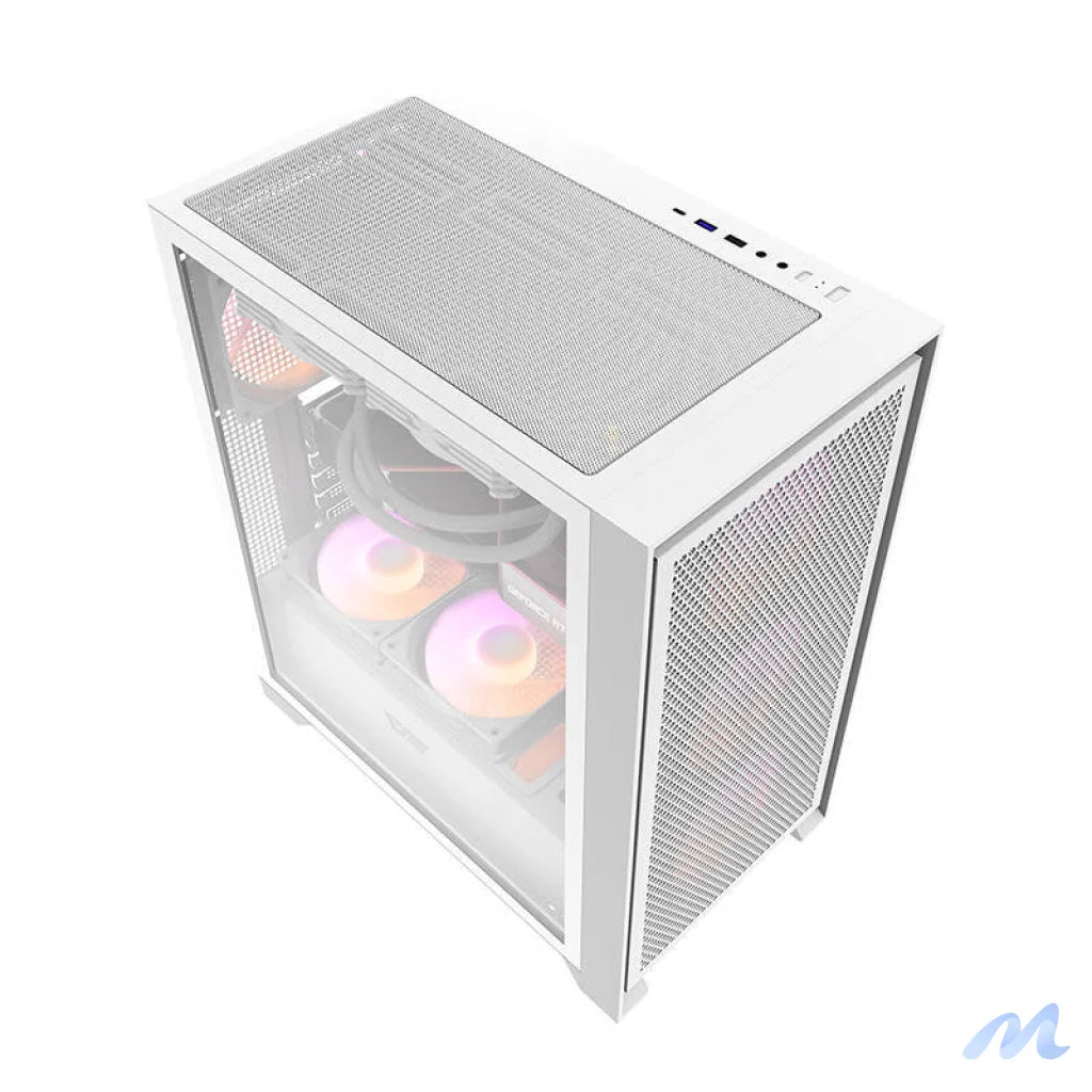 Darkflash DRX70 MESH computer case (white) + 4 RGB fans