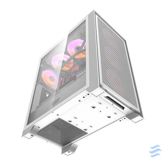 Darkflash DRX70 MESH computer case (white) + 4 RGB fans With fan