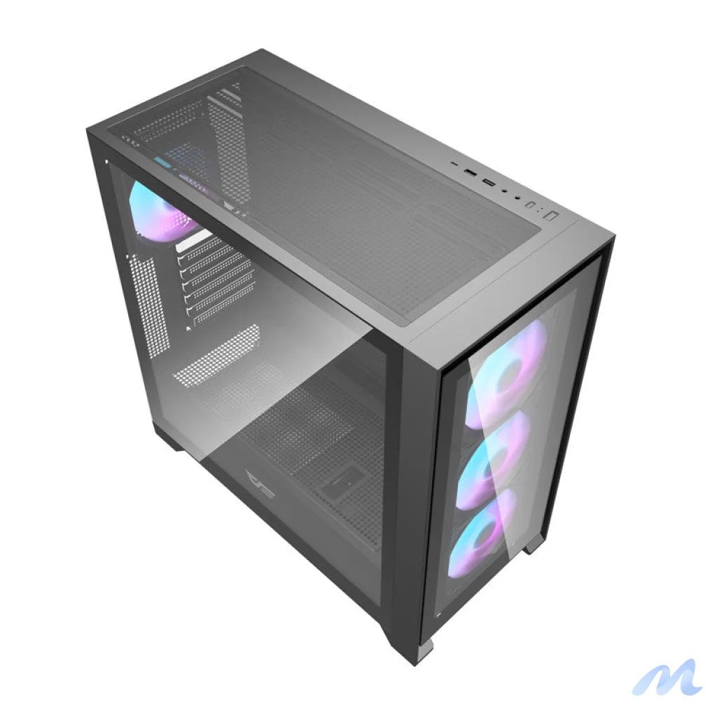 Darkflash DRX90 glass computer case (black)
