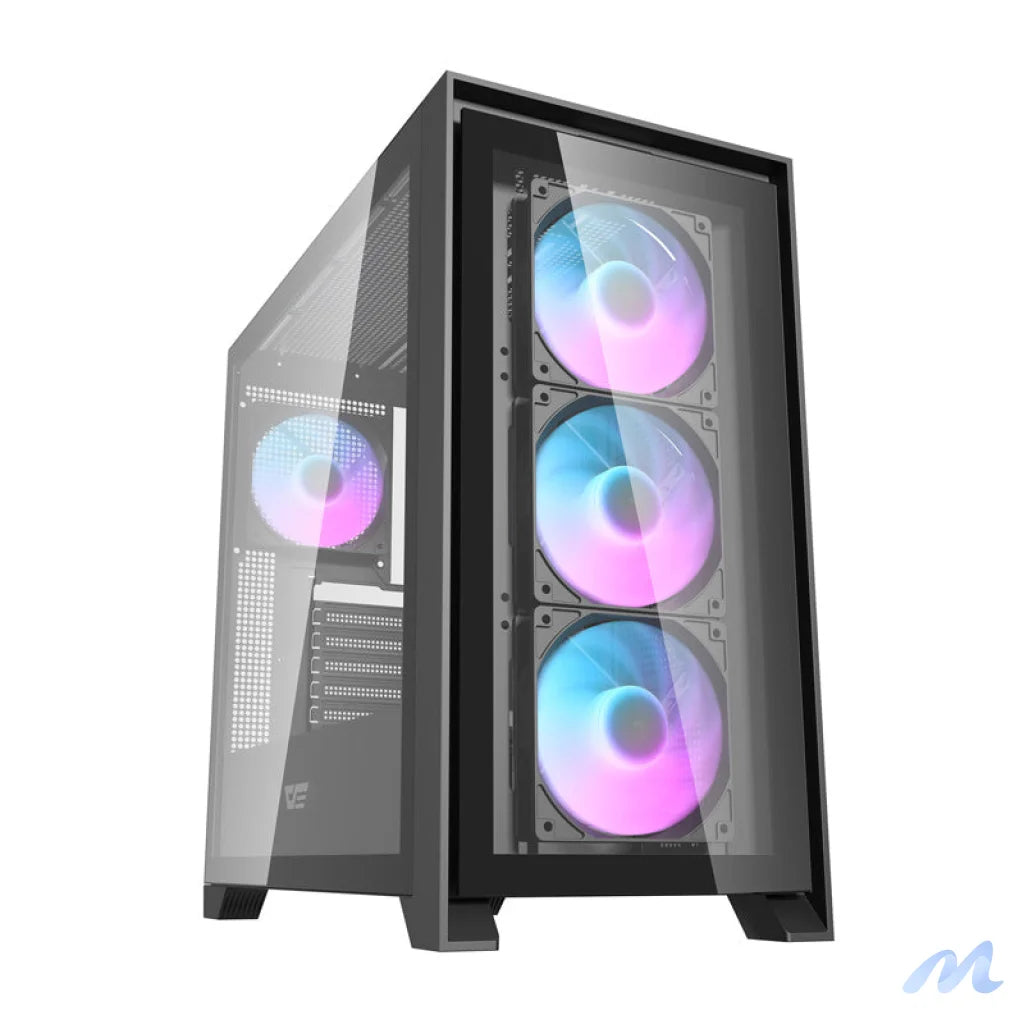 Darkflash DRX90 glass computer case (black)