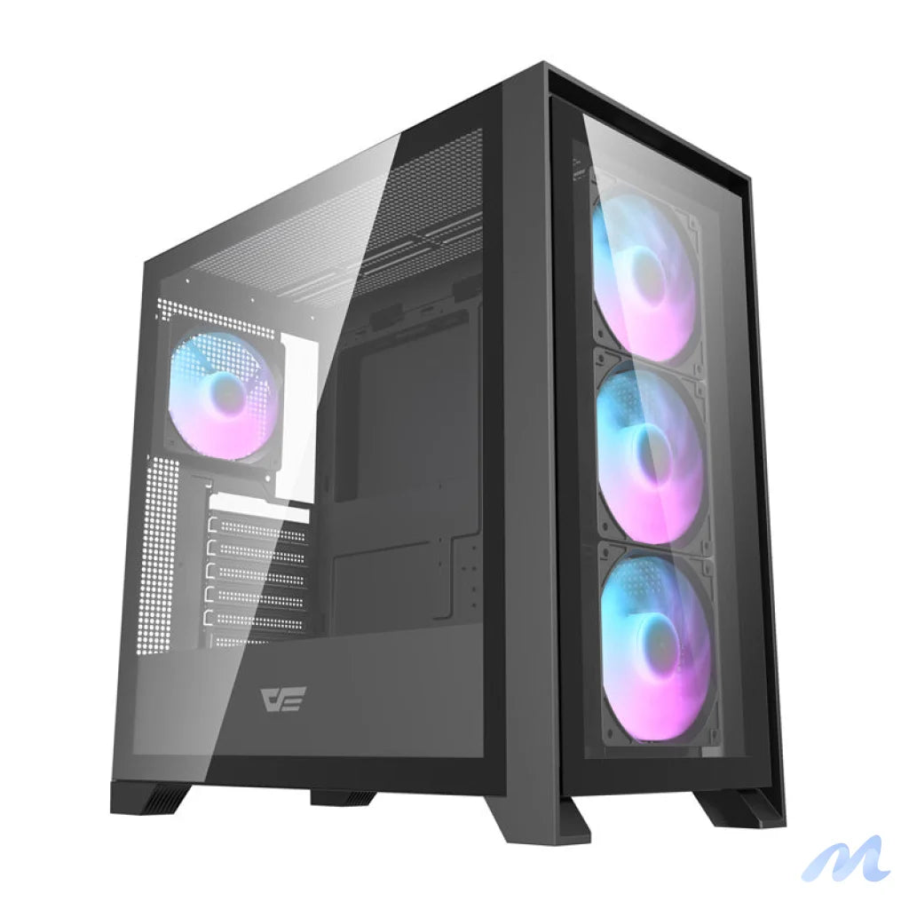 Darkflash DRX90 glass computer case (black)