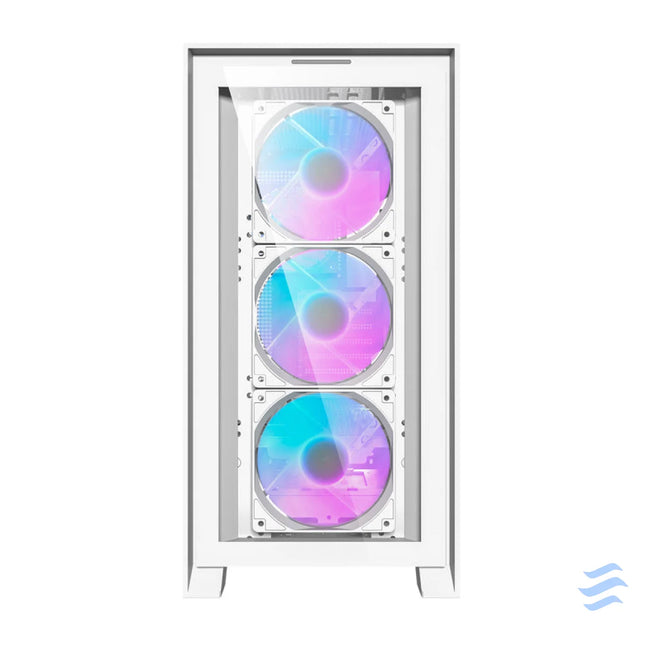 Darkflash DRX90 Glass computer case (white) With fan
