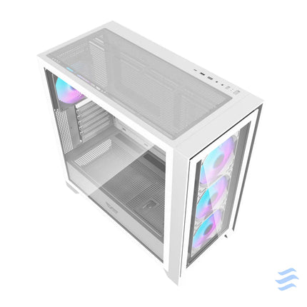Darkflash DRX90 Glass computer case (white) With fan