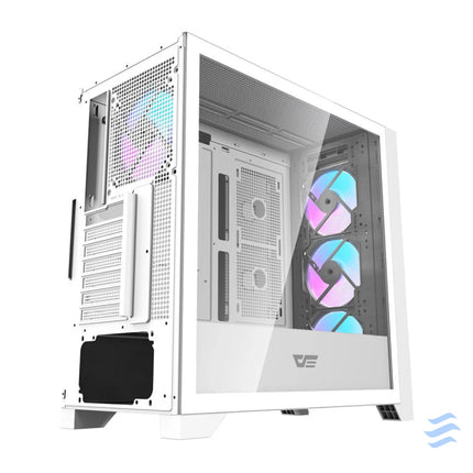 Darkflash DRX90 Glass computer case (white) With fan