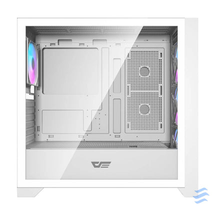 Darkflash DRX90 Glass computer case (white) With fan
