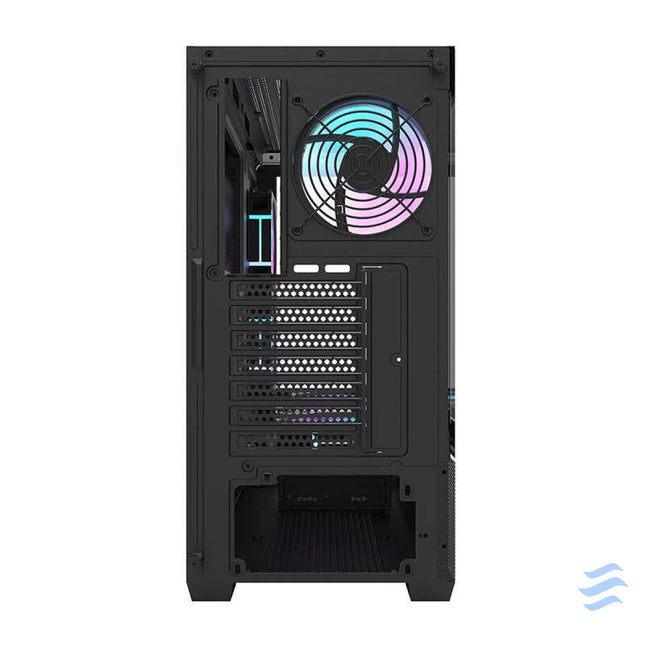 Darkflash DS900 AIR computer case (black) + 6 ARGB fans With fan